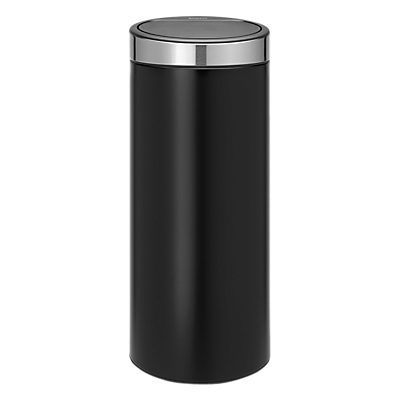 Brabantia Fingerprint Proof Touch Bin, Matt Black, 30L